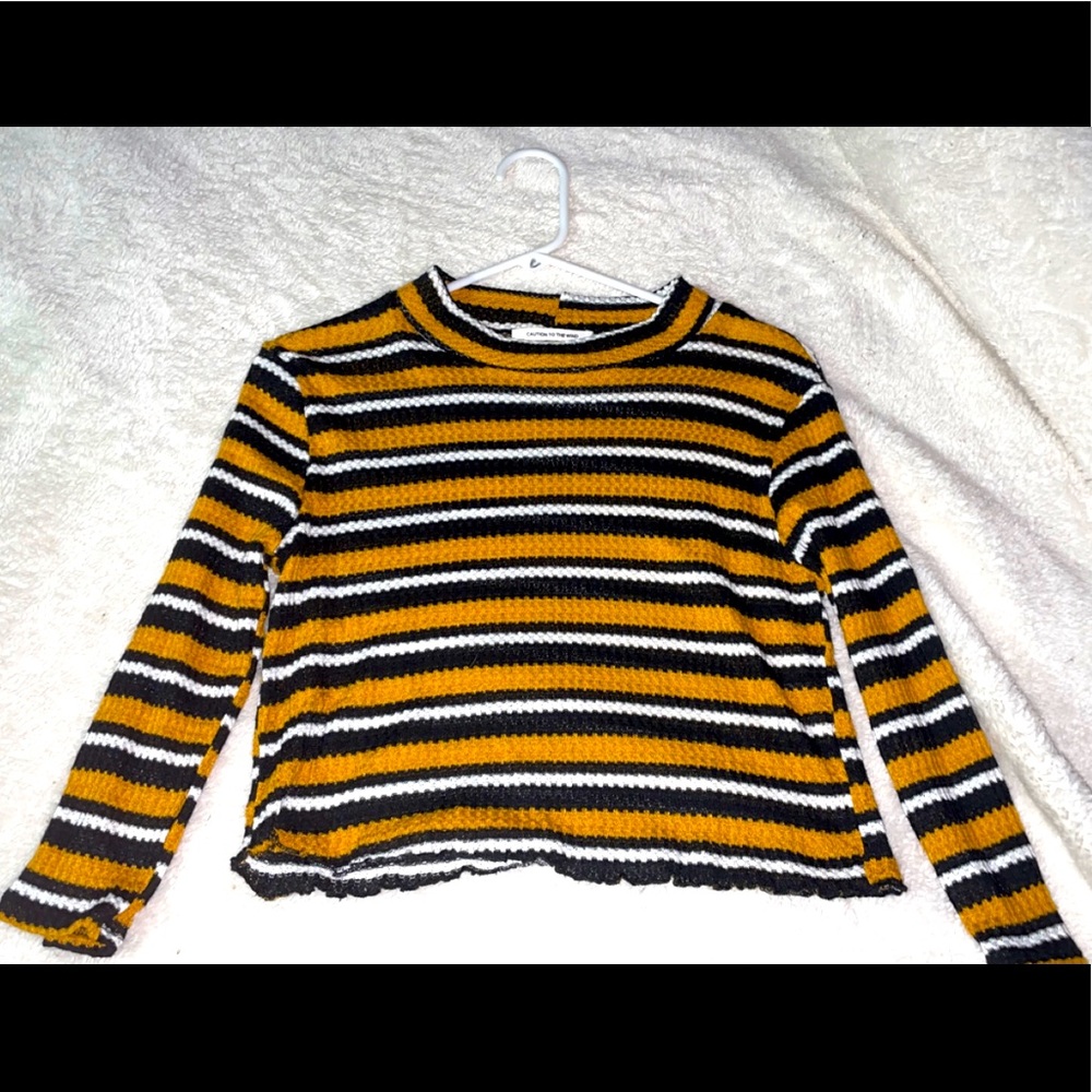 Caution to the wind striped shirt